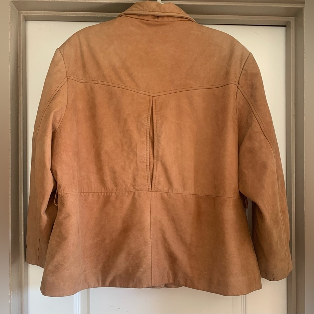 Classic Tan Leather Jacket - Picture 2 of 9
